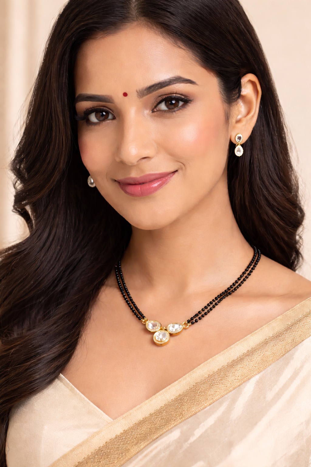 Triveni Crystal Mangal Sutra Set