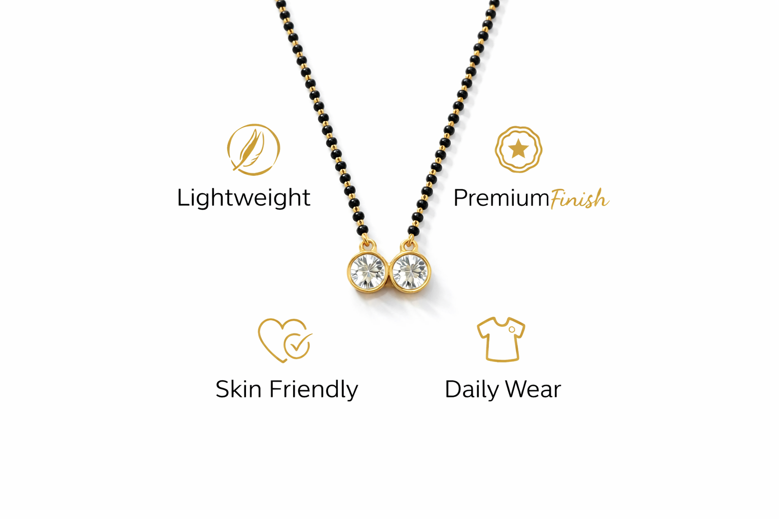 Twin Glow Classic Mangal sutra