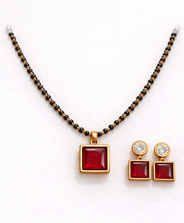 Royal Red Square Charm Set